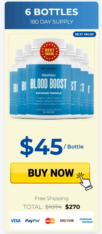 bloodboost six bottle price