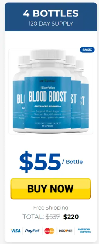 bloodboost three bottle price